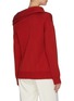 Back View - Click To Enlarge - MONSE - Cold shoulder sleeve knot sweater