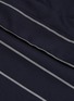 Detail View - Click To Enlarge - MONSE - Asymmetric pinstripe wrap skirt