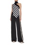 Figure View - Click To Enlarge - MONSE - Fringe outseam satin wide leg pants