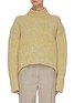 Main View - Click To Enlarge - PETAR PETROV - Oversized crop cashmere silk blend turtleneck sweater