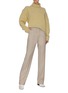 Figure View - Click To Enlarge - PETAR PETROV - Oversized crop cashmere silk blend turtleneck sweater