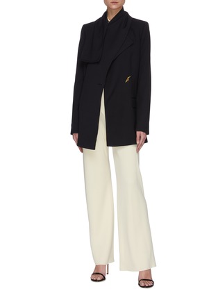 Figure View - Click To Enlarge - ROKSANDA - Twist Collar Dakota Blazer