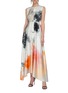 Figure View - Click To Enlarge - ROKSANDA - Watercolour Print Maxi Dress
