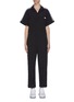Main View - Click To Enlarge - ADIDAS - 3-Stripes logo embroidered jumpsuit