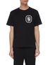 Main View - Click To Enlarge - NEIL BARRETT - Rubber logo-embroidered T-shirt