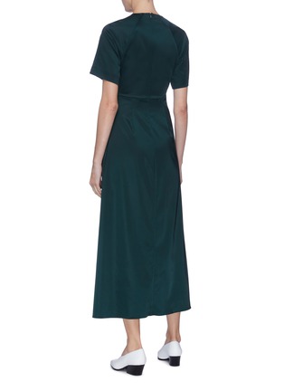 Back View - Click To Enlarge - ROSETTA GETTY - Twist front midi dress
