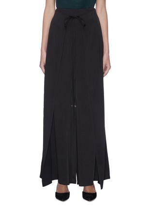 Main View - Click To Enlarge - ROSETTA GETTY - Waist tie wide leg wrap pants