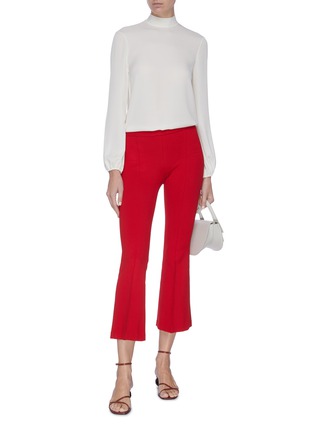 Figure View - Click To Enlarge - ROSETTA GETTY - Pull-on flared cropped pants