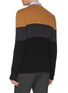 Back View - Click To Enlarge - EQUIL - Colourblock panel wool knit sweater