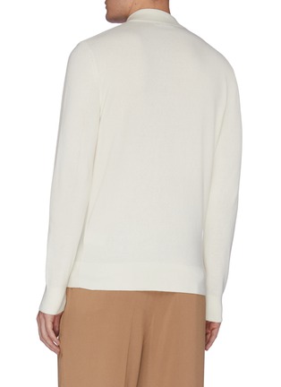 Back View - Click To Enlarge - EQUIL - Half zip cashmere blend top