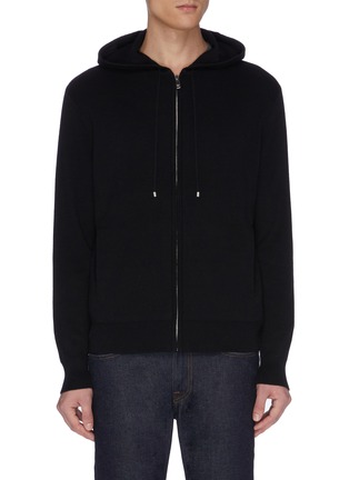 Main View - Click To Enlarge - EQUIL - Cashmere wool blend zip hoodie