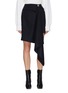 Main View - Click To Enlarge - EQUIL - Asymmetric draped foldover waist skirt