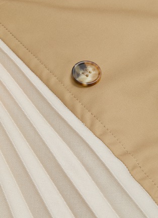 Detail View - Click To Enlarge - THE KEIJI - Pleated panel trench belted skirt