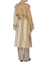 Back View - Click To Enlarge - THE KEIJI - Belted colourblock panel trench coat