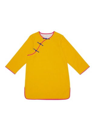 Main View - Click To Enlarge - TANG' ROULOU - Colourblock knotted kids chinese traditional tunic
