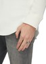 Figure View - Click To Enlarge - TOM WOOD - 'Oval Leopard' jasper stone silver signet ring – Size 54