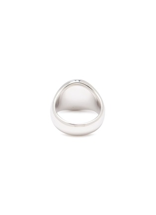 Detail View - Click To Enlarge - TOM WOOD - 'Oval Polished' silver signet ring – Size 54