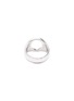 Detail View - Click To Enlarge - TOM WOOD - 'Oval Open' cutout silver signet ring – Size 58
