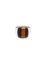 Main View - Click To Enlarge - TOM WOOD - 'Cushion Tiger Eye' stone silver signet ring – Size 56