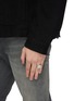 Figure View - Click To Enlarge - TOM WOOD - 'Cushion Polished' silver signet ring – Size 54