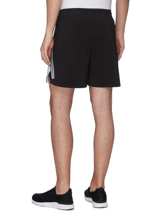 Back View - Click To Enlarge - BLACKBARRETT - Reflective colourblock zip pocket running shorts