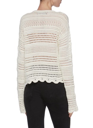 Back View - Click To Enlarge - AMIRI - 'Love' crochet sweater