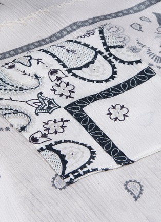  - AMIRI - Reconstructed bandana print belted wrap-around shirt