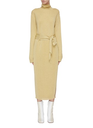 Main View - Click To Enlarge - NANUSHKA - 'Canaan' belted turtleneck dress