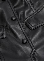 nanushka leather jumpsuit