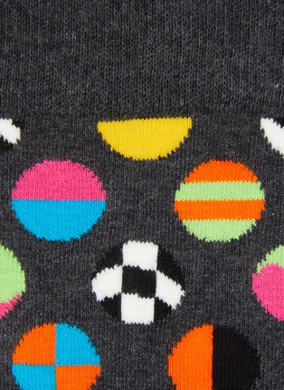 Detail View - Click To Enlarge - HAPPY SOCKS - Clashing dot crew socks