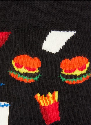 Detail View - Click To Enlarge - HAPPY SOCKS - Hamburger crew socks
