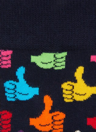 Detail View - Click To Enlarge - HAPPY SOCKS - Thumbs up crew socks