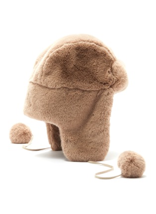 Figure View - Click To Enlarge - HEURUEH - Faux fur pom-pom trapper hat