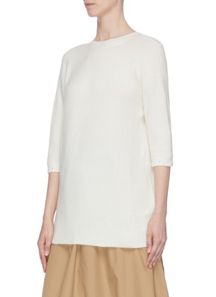 Detail View - Click To Enlarge - 3.1 PHILLIP LIM - Faux pearl embellished ruffle cuff sweater