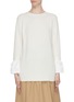 Main View - Click To Enlarge - 3.1 PHILLIP LIM - Faux pearl embellished ruffle cuff sweater