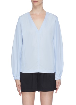 Main View - Click To Enlarge - 3.1 PHILLIP LIM - V neck blouson sleeve top