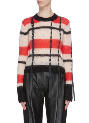 Main View - Click To Enlarge - 3.1 PHILLIP LIM - Ribbon trim check sweater