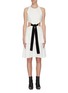 Main View - Click To Enlarge - PROENZA SCHOULER - Belted waist cutout flared sleeveless mini dress