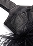  - 16ARLINGTON - 'Harlow' ostrich feather leather bra top