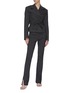 Figure View - Click To Enlarge - 16ARLINGTON - 'Crawford' cropped pinstripe jacket