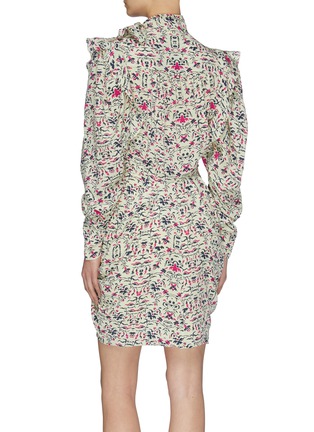Back View - Click To Enlarge - ISABEL MARANT - 'Bruna' Paisley Print Ruffle Mini Dress