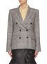 Main View - Click To Enlarge - ISABEL MARANT - 'Celeigh’ check plaid blend double breasted blazer