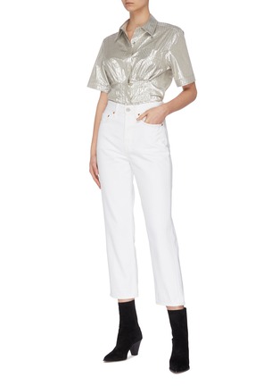 Figure View - Click To Enlarge - ISABEL MARANT - 'Remy’ stripe cinched shirt