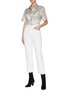 Figure View - Click To Enlarge - ISABEL MARANT - 'Remy’ stripe cinched shirt