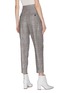 Back View - Click To Enlarge - ISABEL MARANT - 'Ceyo' plaid tailored silk blend pants