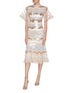 Figure View - Click To Enlarge - NEEDLE & THREAD - 'Alaska' sequin embellished striped dress