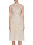 Main View - Click To Enlarge - NEEDLE & THREAD - Sequin embroidered floral sheer tulle dress