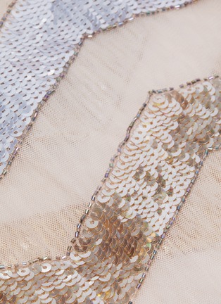  - NEEDLE & THREAD - 'Alaska' sequin embroidered lace hem jacket