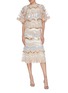 Figure View - Click To Enlarge - NEEDLE & THREAD - 'Alaska' sequin embroidered lace hem jacket