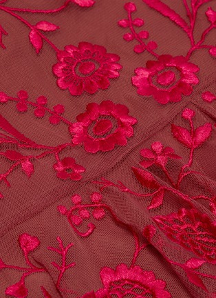 Detail View - Click To Enlarge - NEEDLE & THREAD - 'Demetria' floral embroidery mini dress